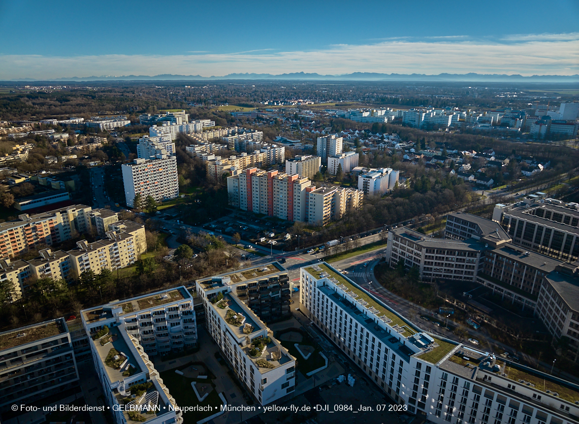 07.01.2023 - Umgebung in Neuperlach